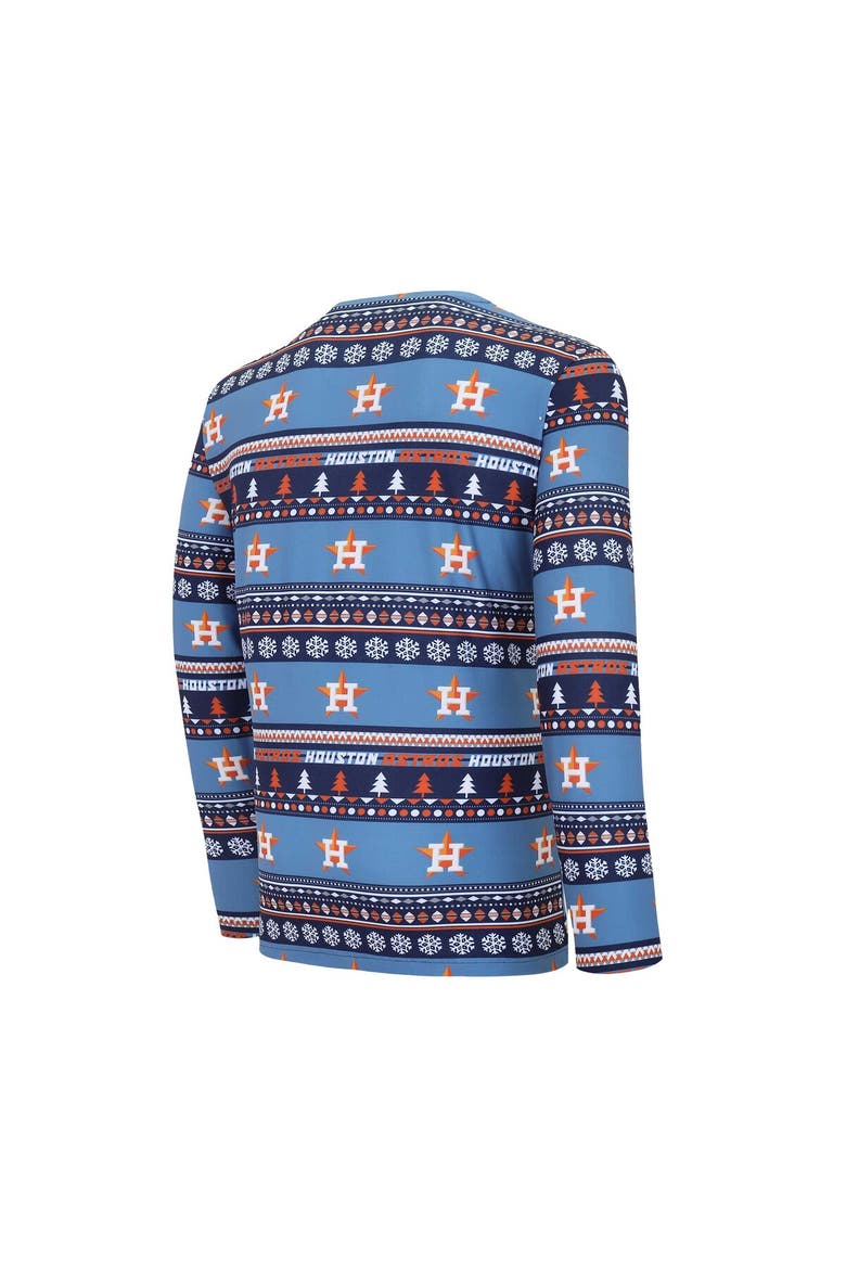 Men's Concepts Sport Navy Houston Astros Knit Ugly Sweater Long Sleeve Top & Pants Set, Alternate, color, Navy