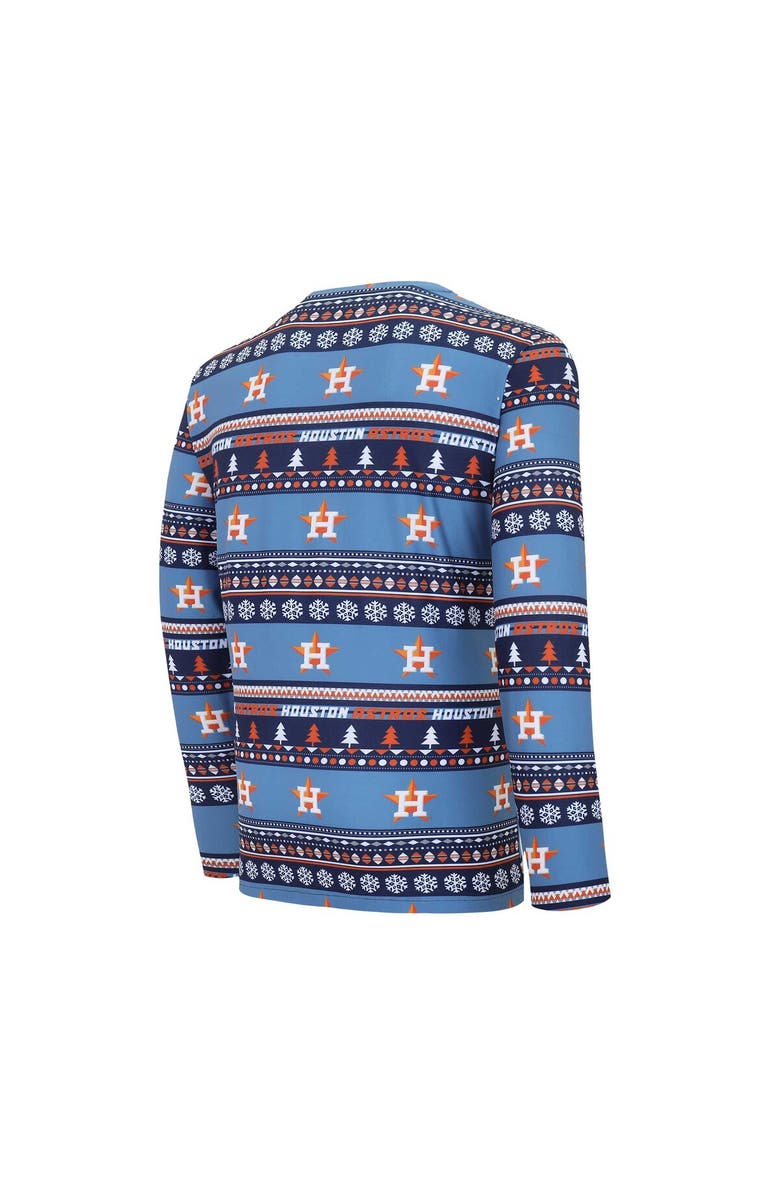 CONCEPTS SPORT Men's Concepts Sport Navy Houston Astros Knit Ugly Sweater Long Sleeve Top & Pants Set, Alternate, color, Navy