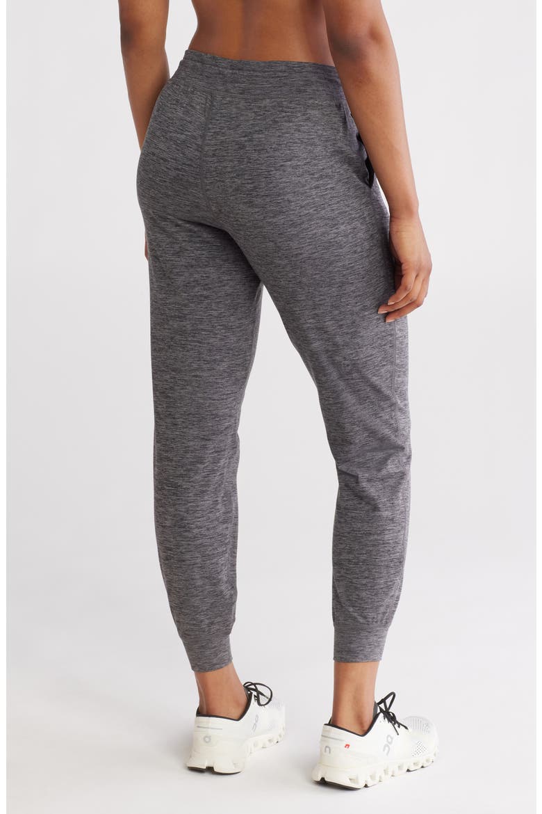 Space Dye High Waist Slim Joggers, Alternate, color, BLACK SPACEDYE