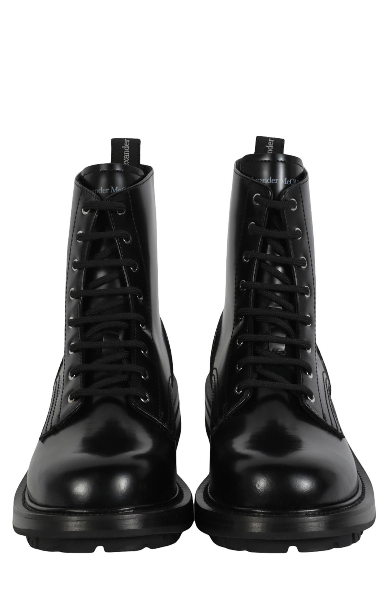 McQueen Combat Boot, Alternate, color, 