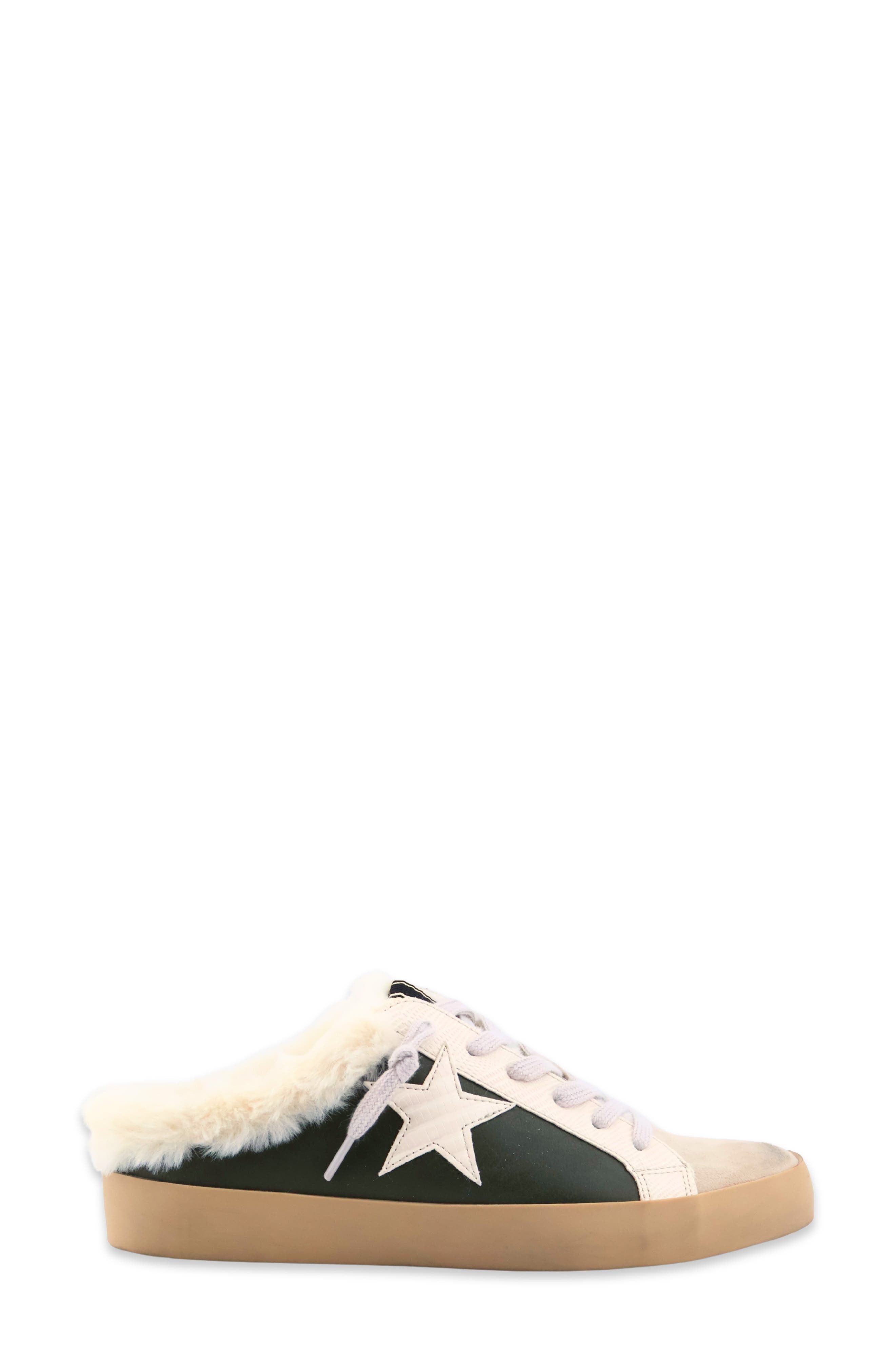 Pinah Faux Leather Mule Sneaker, Alternate, color, OLIVE GREEN