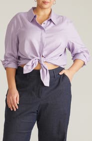 Universal Standard Elbe Long Sleeve Button-Up Shirt