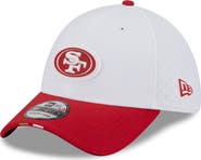 New Era Men's New Era  White/Scarlet San Francisco 49ers 2025 NFL Training Camp 39THIRTY Flex Hat