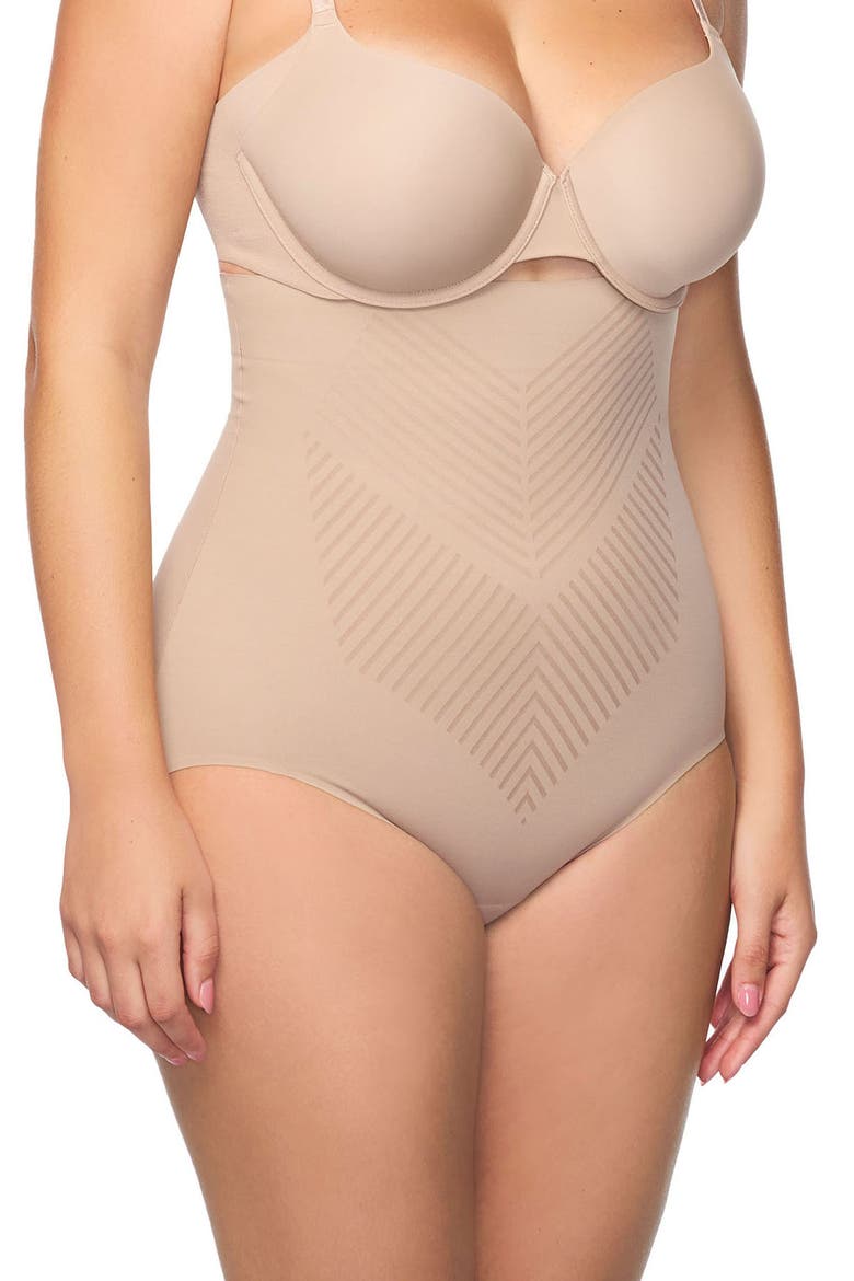 Iconic Core High Waist Shaping Briefs, Main, color, STUCCO