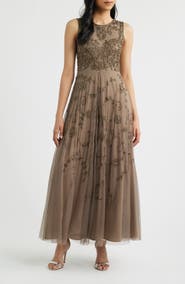 Pisarro Nights Embellished Cocktail Dress with Open Front Jacket