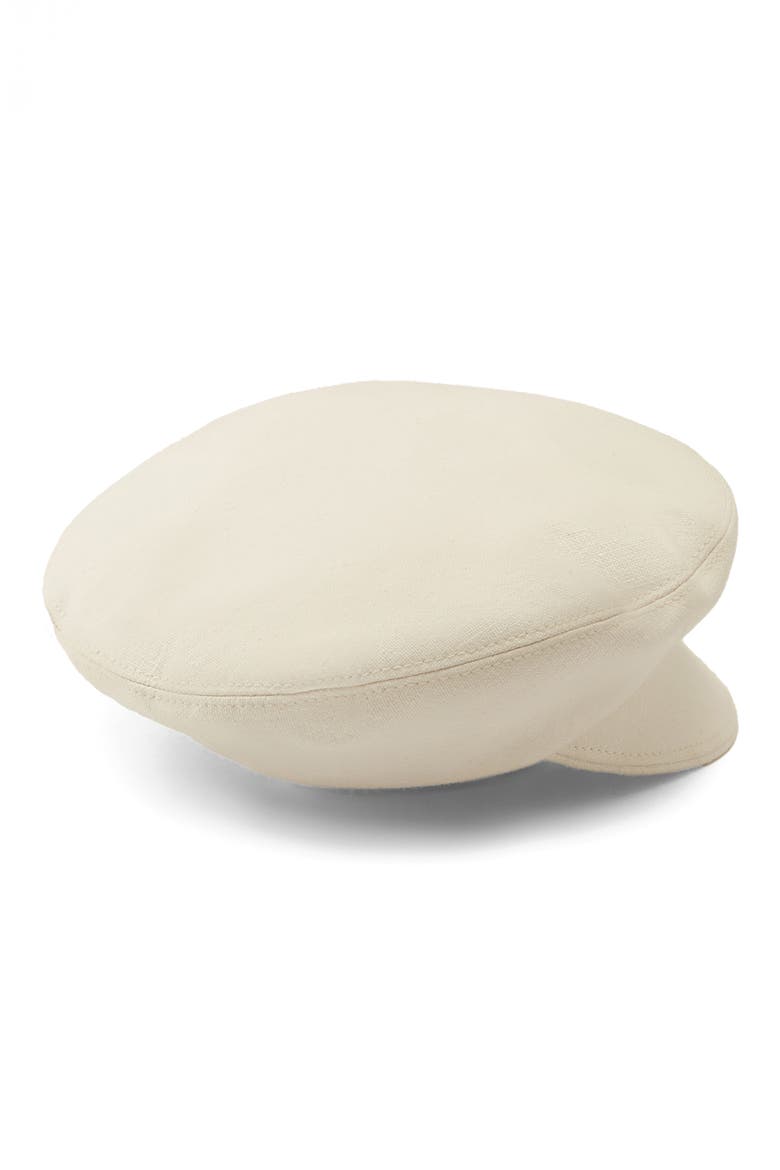 Cotton Baker Boy Beret Cap, Alternate, color, ECRU