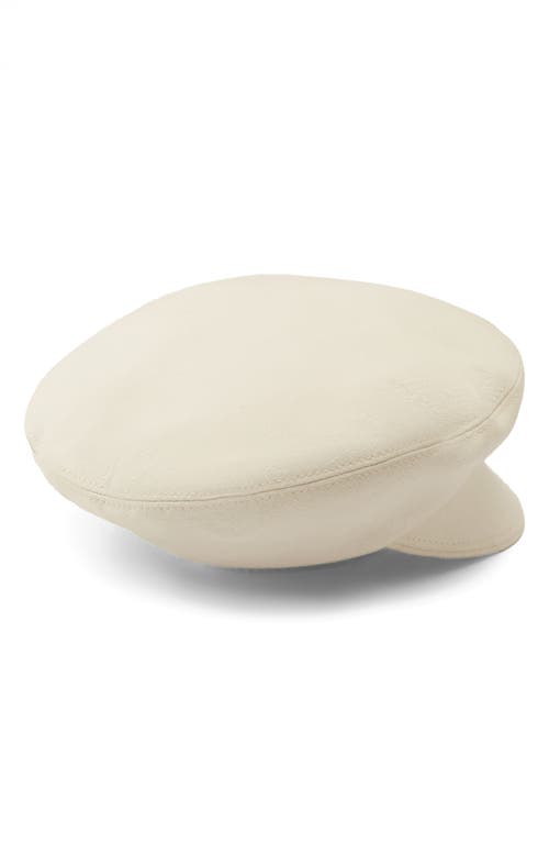 Helen Kaminski Cotton Baker Boy Beret Cap In Ecru
