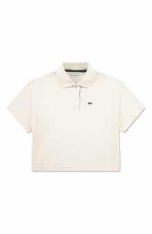 Kids' Stretch Cotton Piqué Oversize Polo