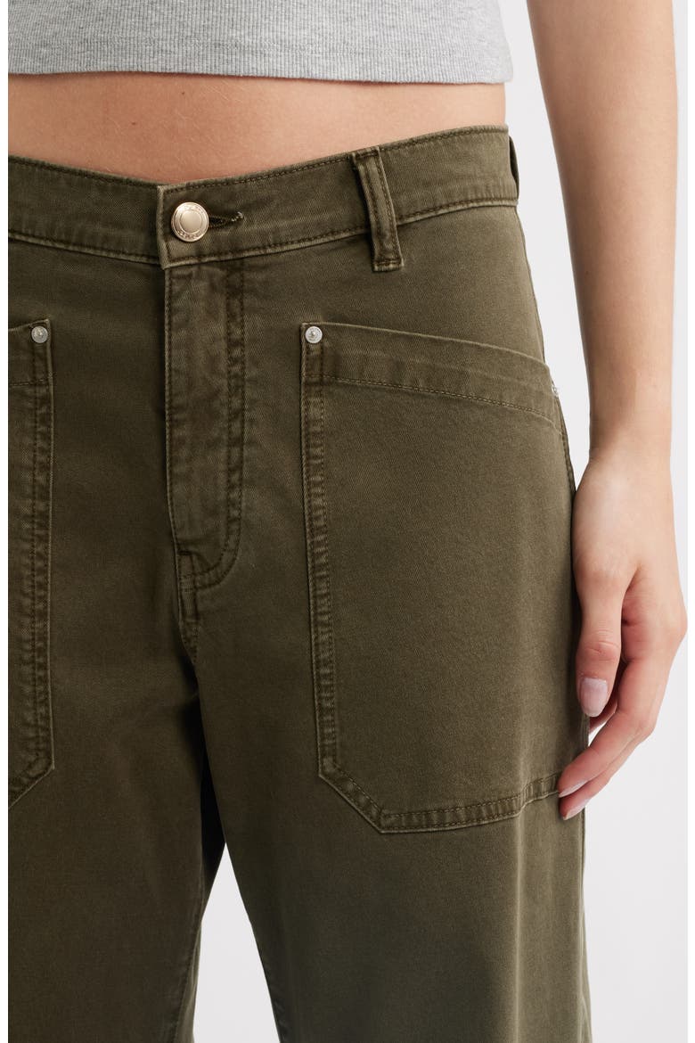 Bilie Easy Barrel High Rise Twill Pants, Alternate, color, PINE