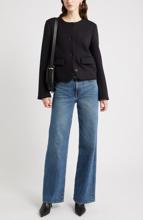 Nordstrom Neoprene Jacket In Black