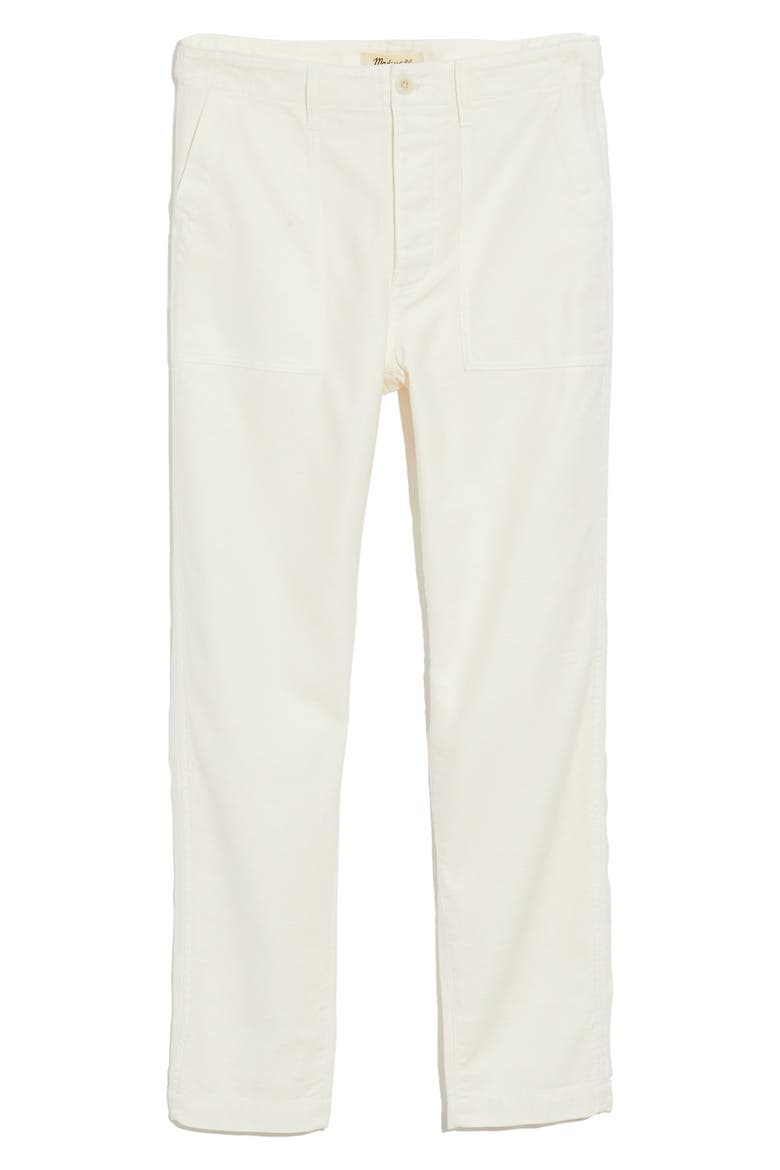 Griff High Waist Tapered Fatigue Pants, Alternate, color, ANTIQUE CREAM