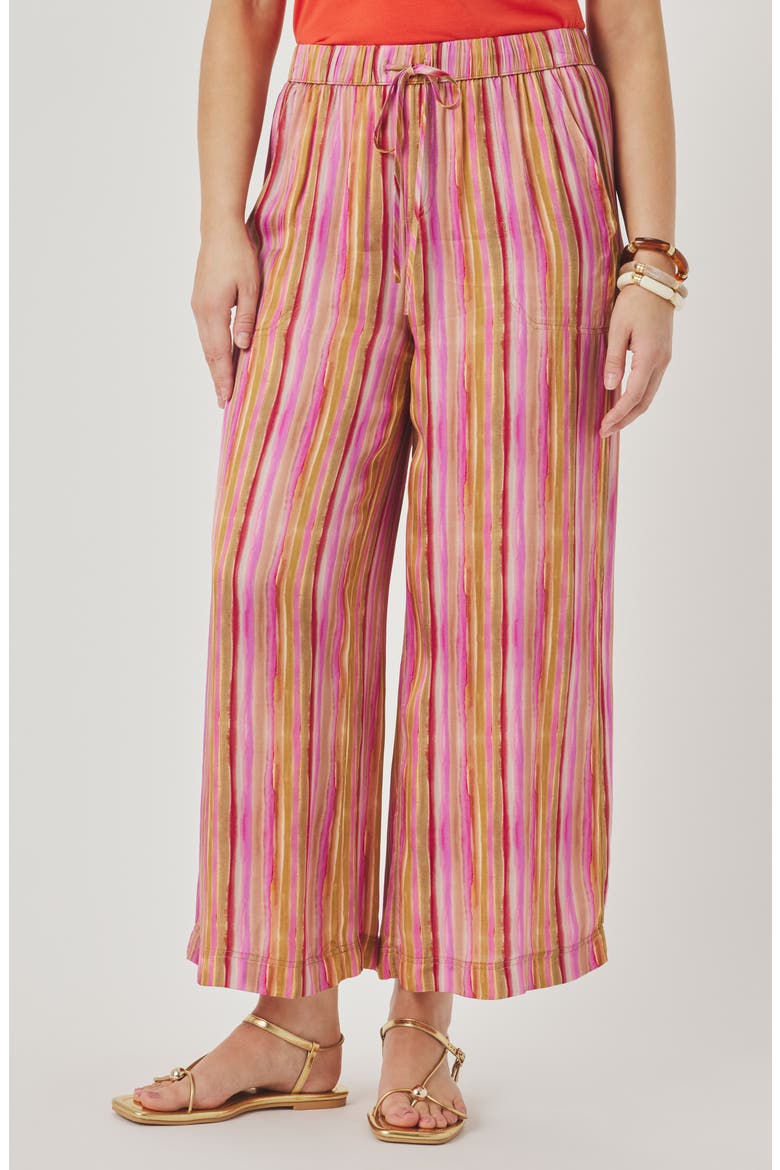 Angie Stripe Wide Leg Pants, Main, color, FUCHSIA PINK/ MULTI