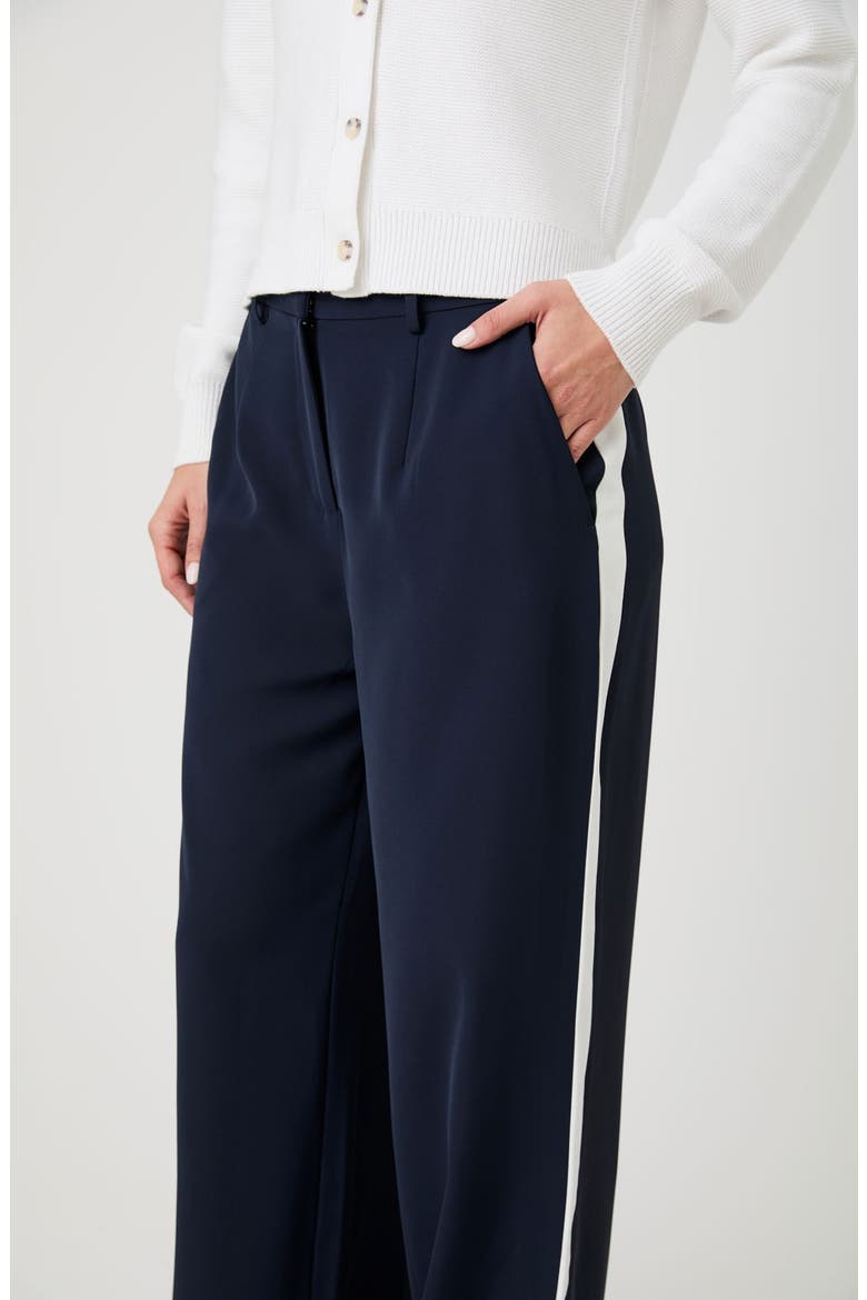 Stripe Side Pants, Alternate, color, NAVY PINSTRIPE/WHITE