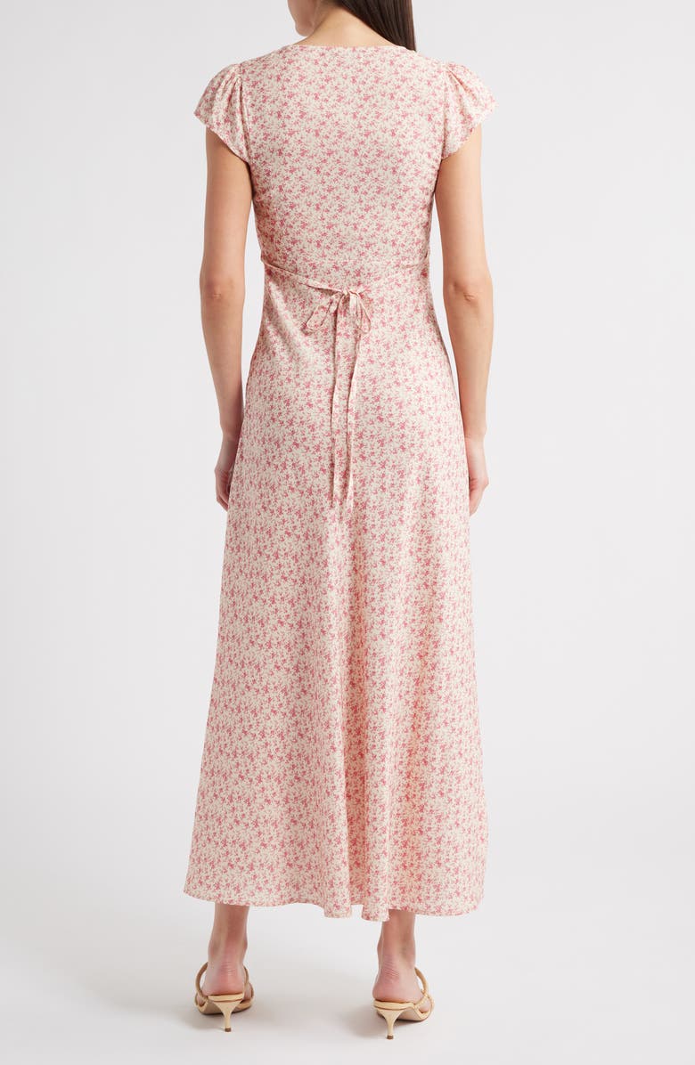 Faithfull the Brand Esson Midi Dress, Alternate, color, Sakura Floral
