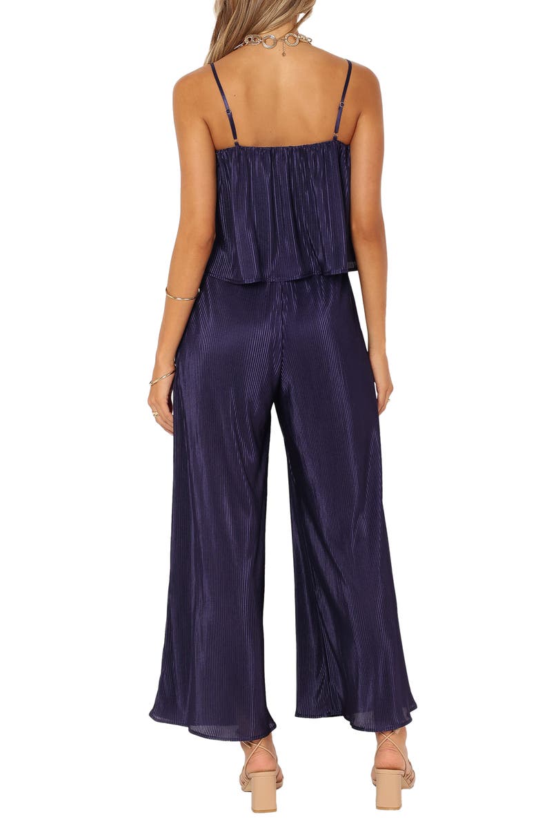 Petal & Pup Jillian Plissé Jumpsuit, Alternate, color, Navy