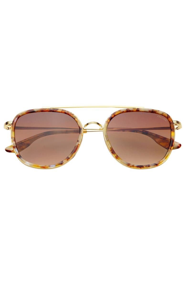 FREYRS Eyewear Weston Round Sunglasses, Main, color, Brown Pearl