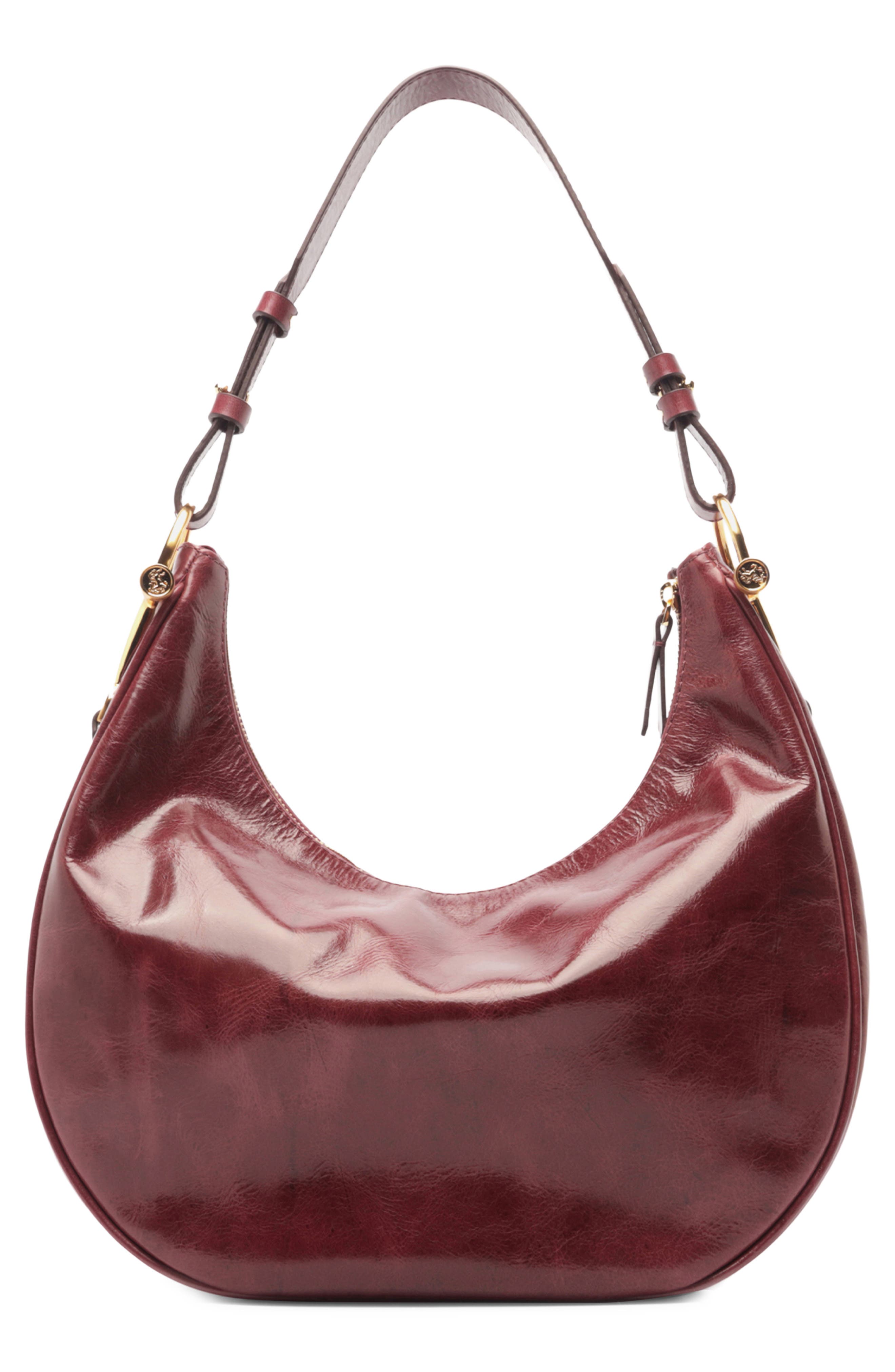 Cora Large Leather Hobo, Alternate, color, FRESH RUBY