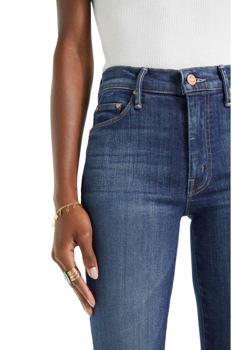 High Waist Frayed Flare Jeans, Alternate, color, SKUNK AT THE TEA PARTY