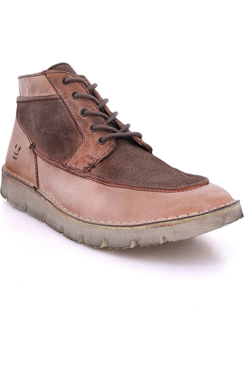 ROAN Glenn Sneaker, Main, color, Pecan Mixed Materials Handdyed