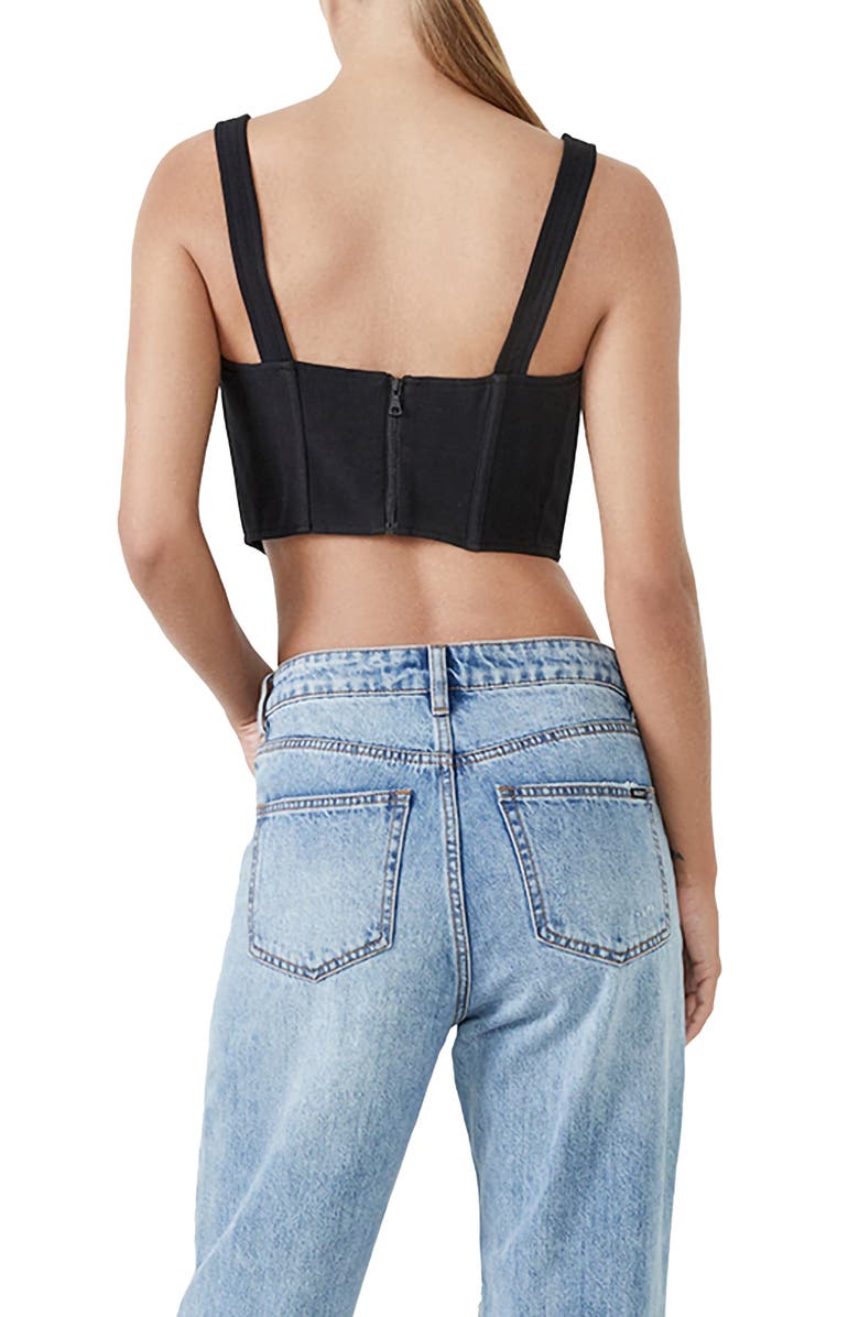 Bardot Corset Bustier Top, Alternate, color, 