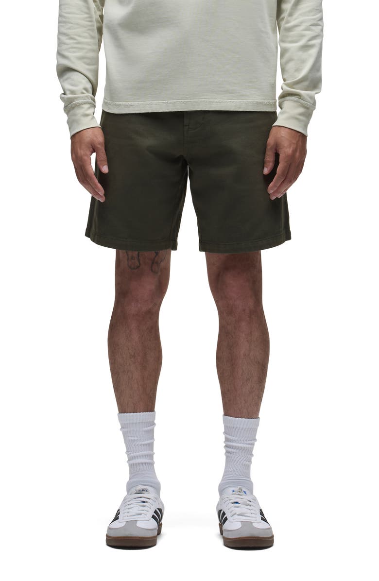 Hudson Jeans Venice Cotton Twill Chino Shorts, Main, color, Cypress Green