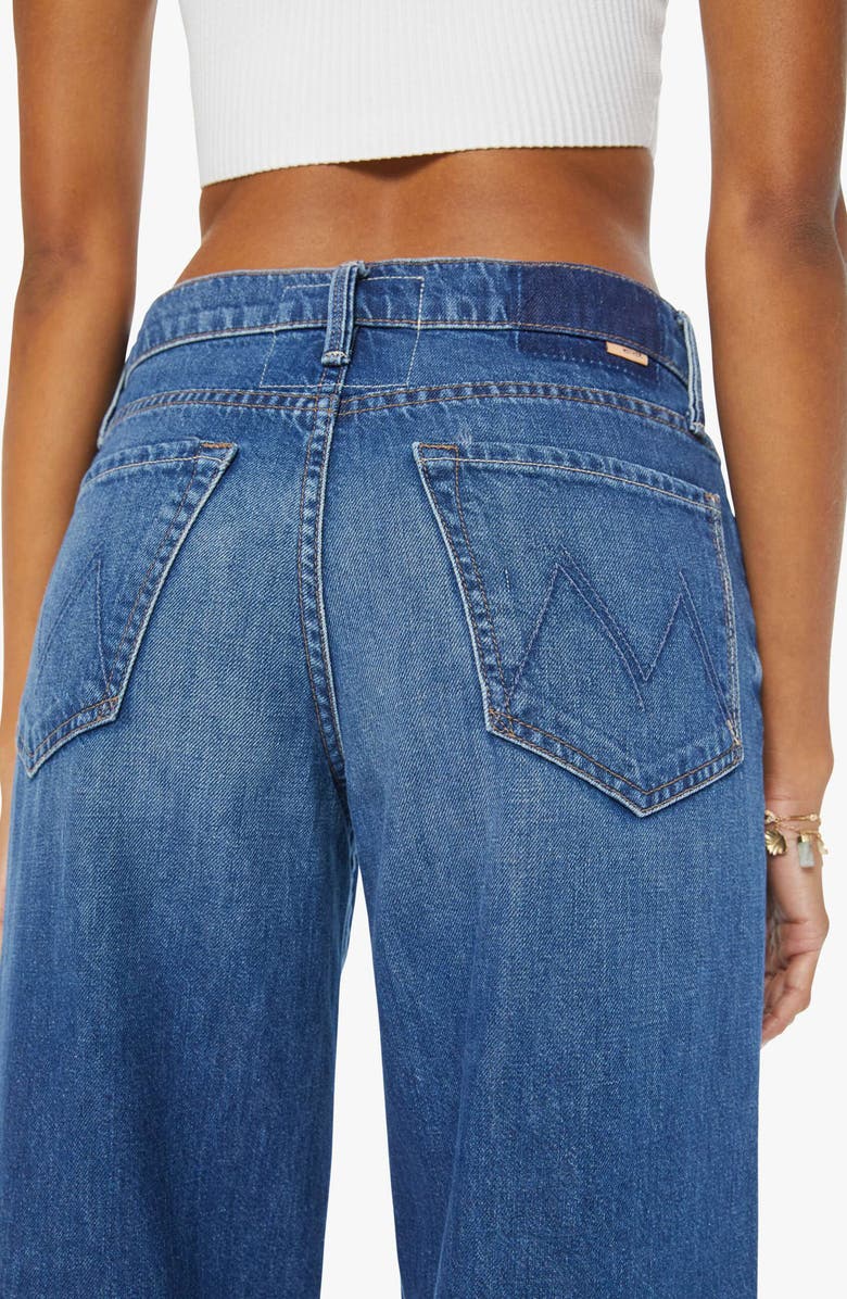 MOTHER The Spinner Sneak High Waist Wide Leg Jeans, Alternate, color, 
