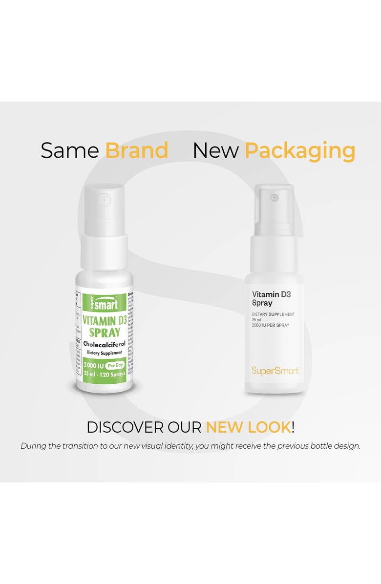 SuperSmart Vitamin D3 Spray 2000 IU, Alternate, color,