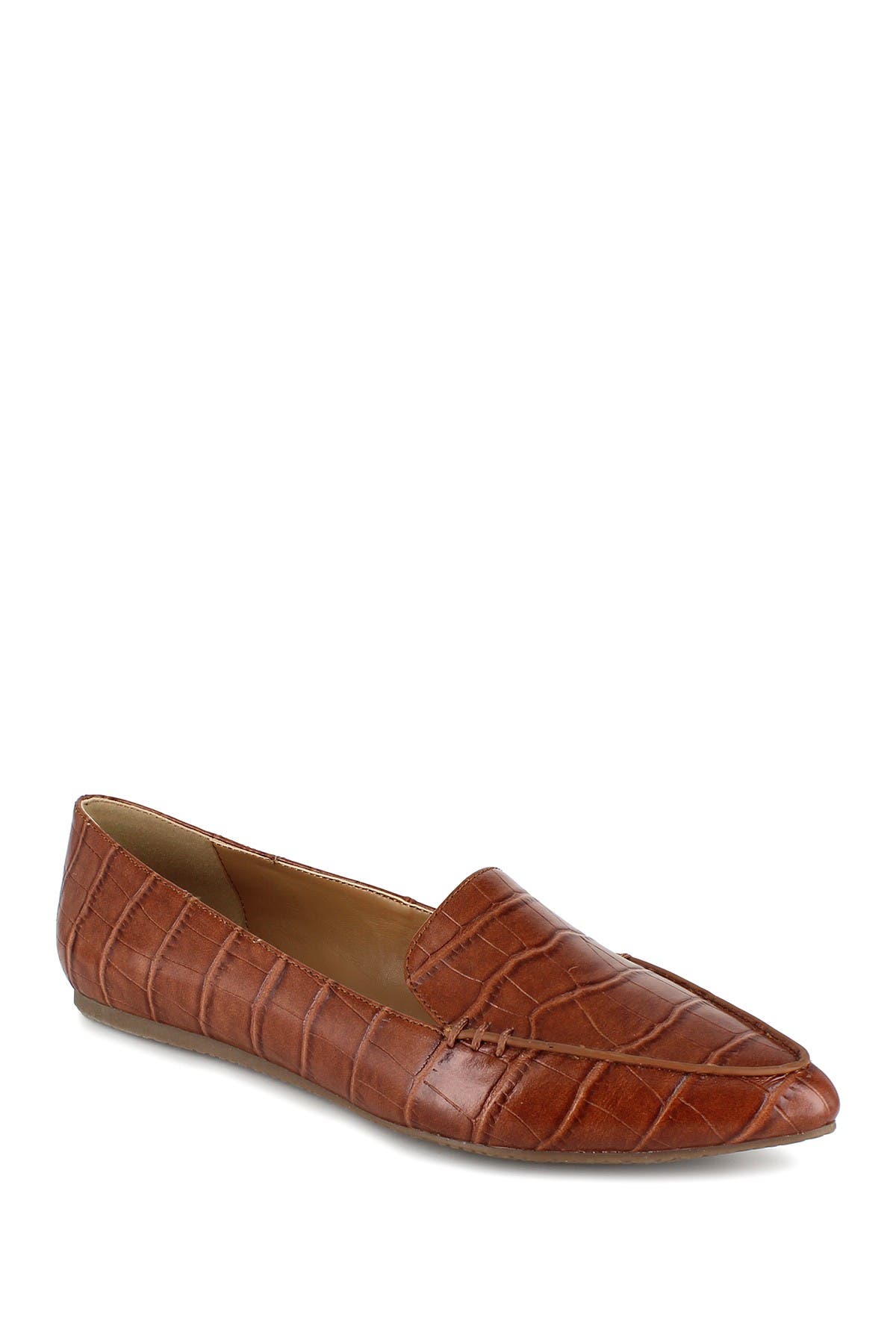 Esprit Blaire Croc Embossed Flat, Main, color, 