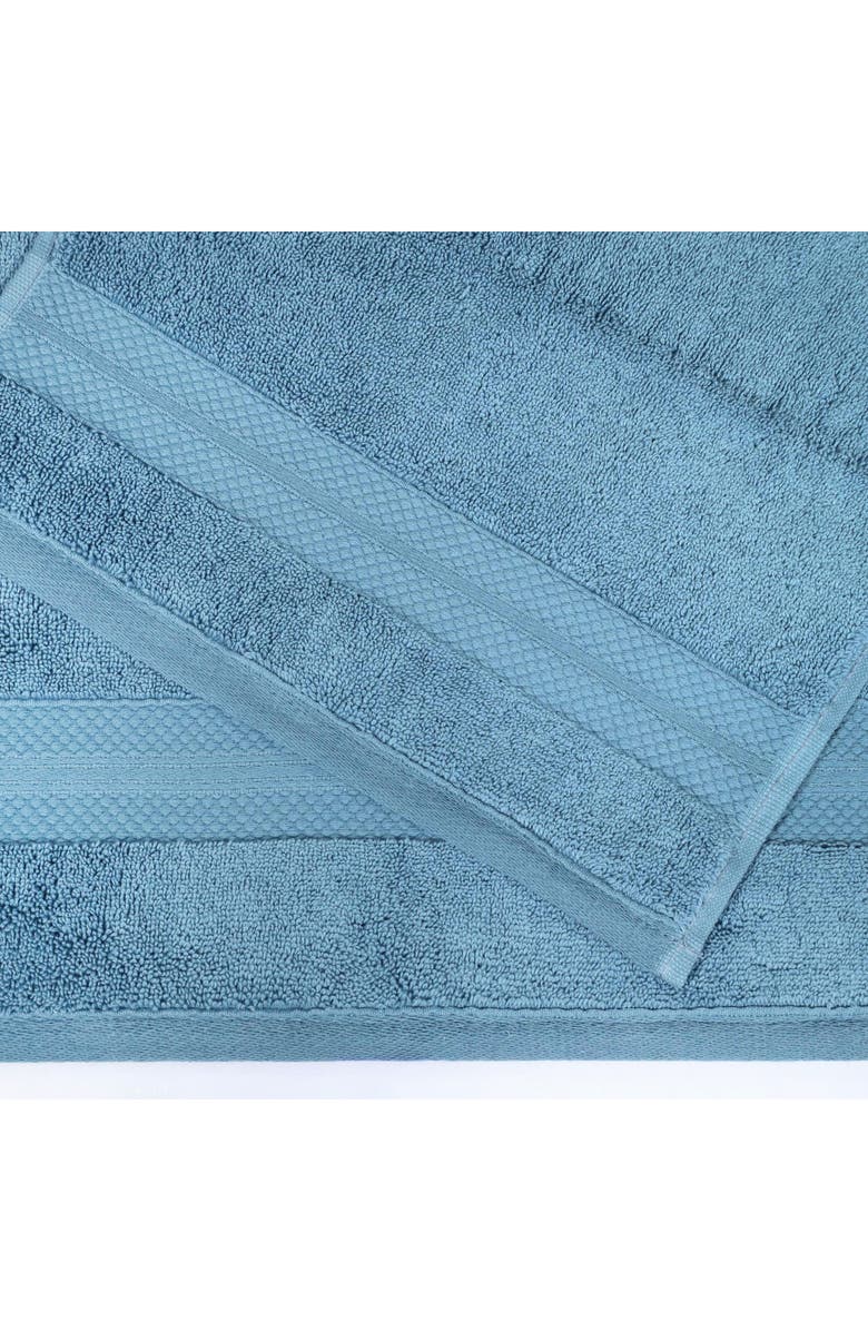 Superior Aria 12-Piece Turkish Cotton Towel Set, Alternate, color, Denim Blue