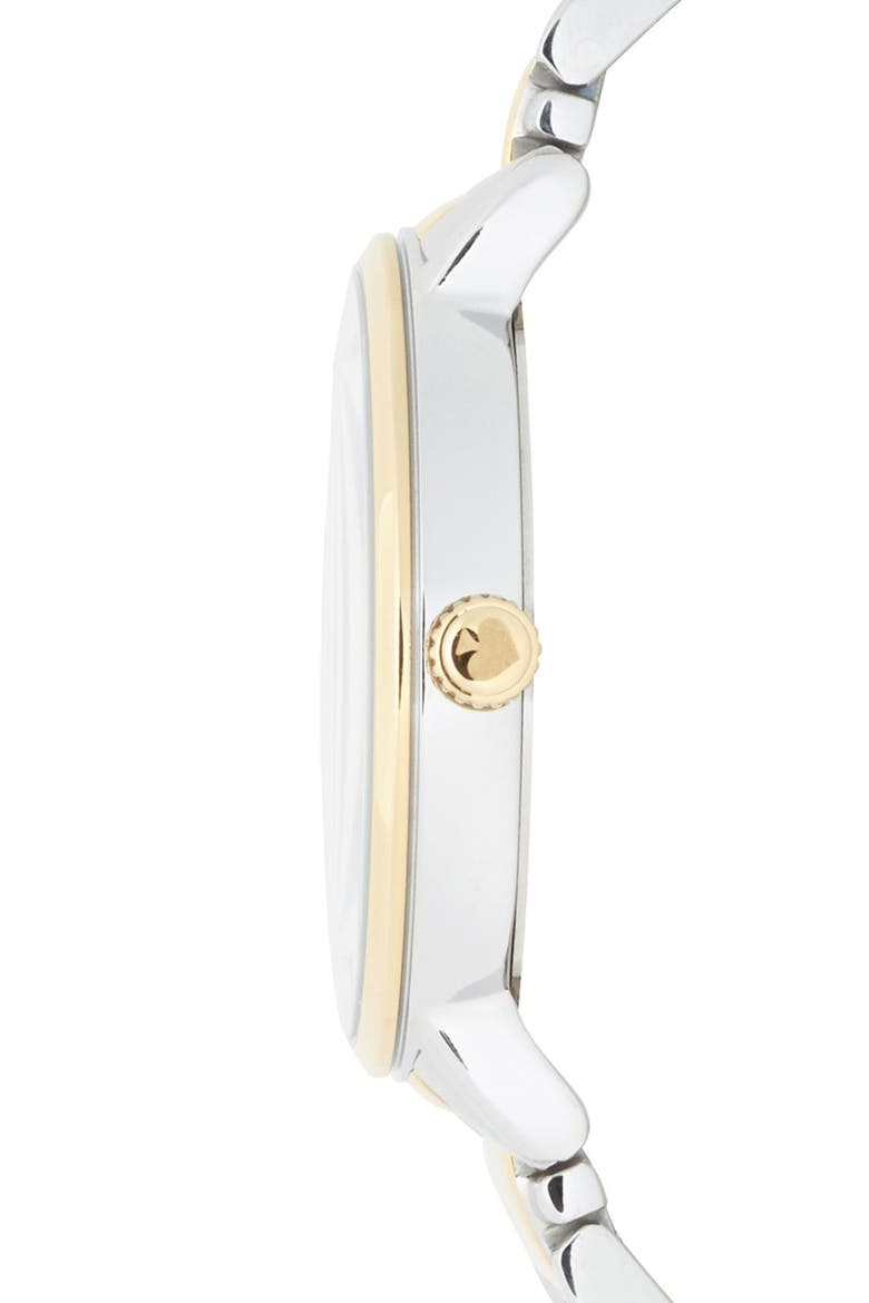 'gramercy' bracelet watch, 34mm, Alternate, color, SILVER/ GOLD