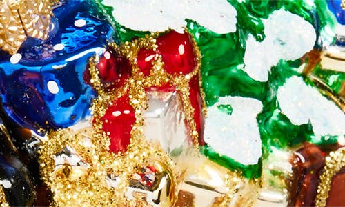 The Whitehurst Company Central Park Carriage Glass Ornament In Multi