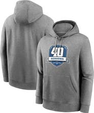 Nike Men's Nike Heather Gray Indianapolis Colts 40th Anniversary Club Pullover Hoodie