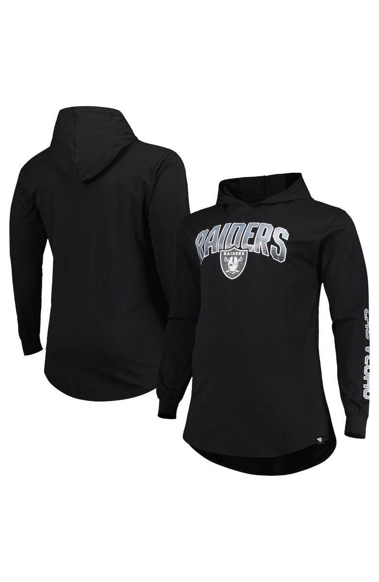 FANATICS Men's Fanatics Branded Black Las Vegas Raiders Big & Tall Front Runner Pullover Hoodie, Main, color,