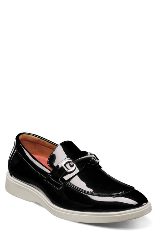 Stacy Adams Slayton Moc Toe Loafer In Black Patent