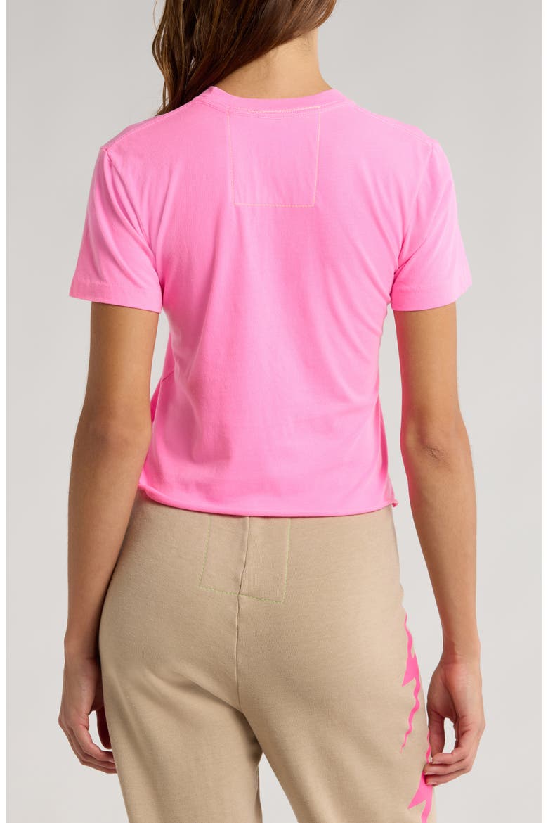 Logo Boyfriend Tee, Alternate, color, NEON PINK