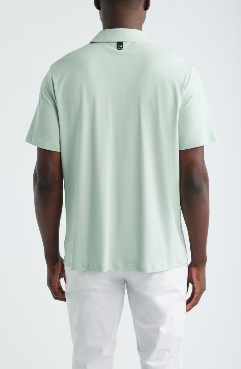 MALBON Fairway Performance Polo, Alternate, color, Surf Spray