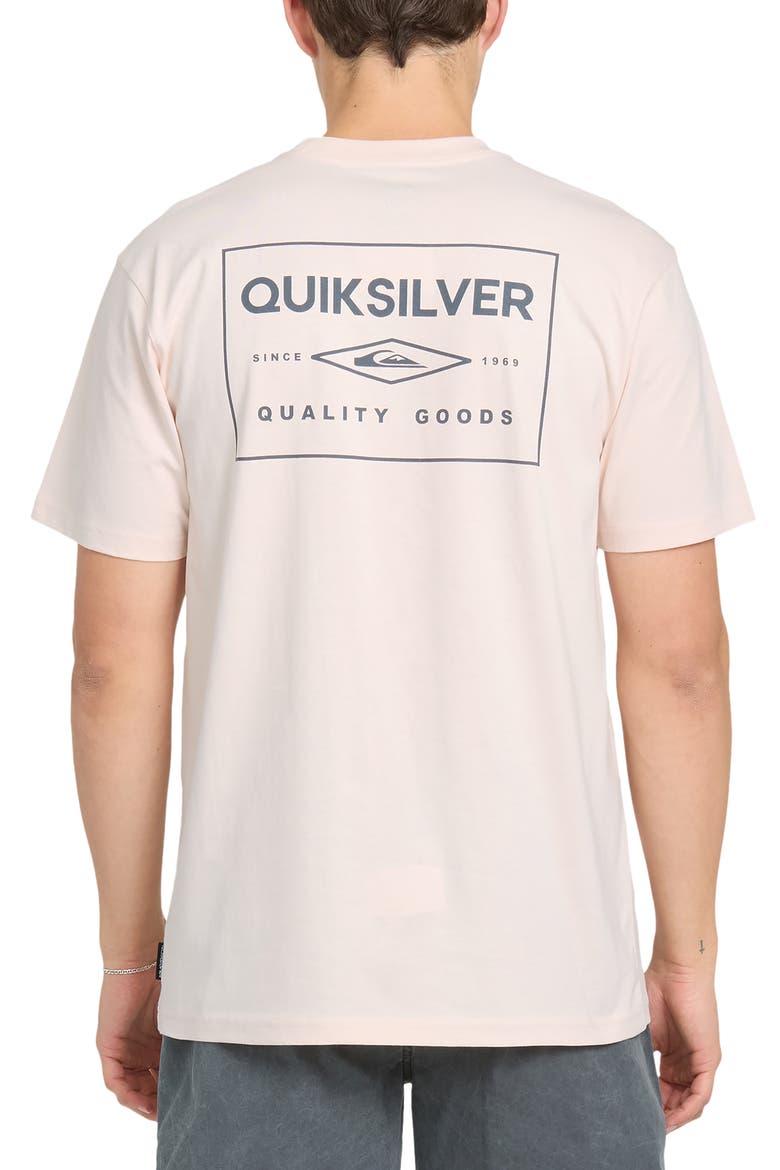 Stamped Short Sleeve Graphic Cotton T-Shirt, Alternate, color, ROSEWATER