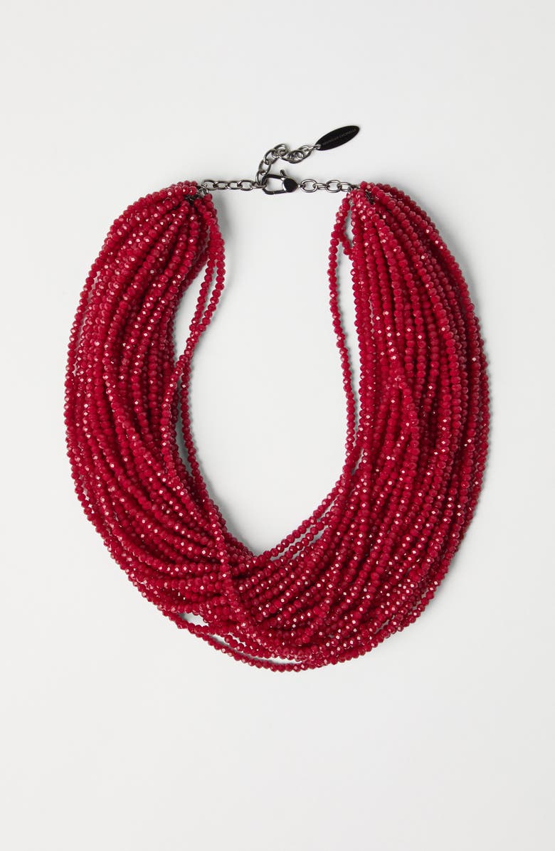 Brunello Cucinelli Vetro and Silver necklace, Alternate, color, 