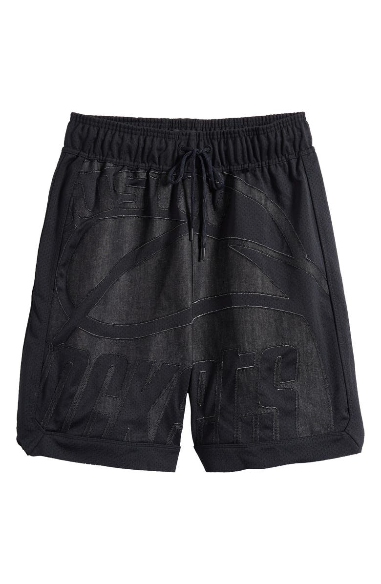 PURPLE BRAND x NBA Houston Rockets Mesh Basketball Shorts, Main, color, 