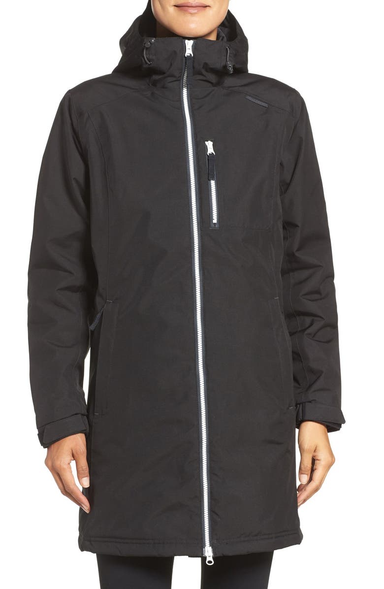 Helly Hansen Belfast Long Waterproof Winter Rain Jacket, Main, color, 