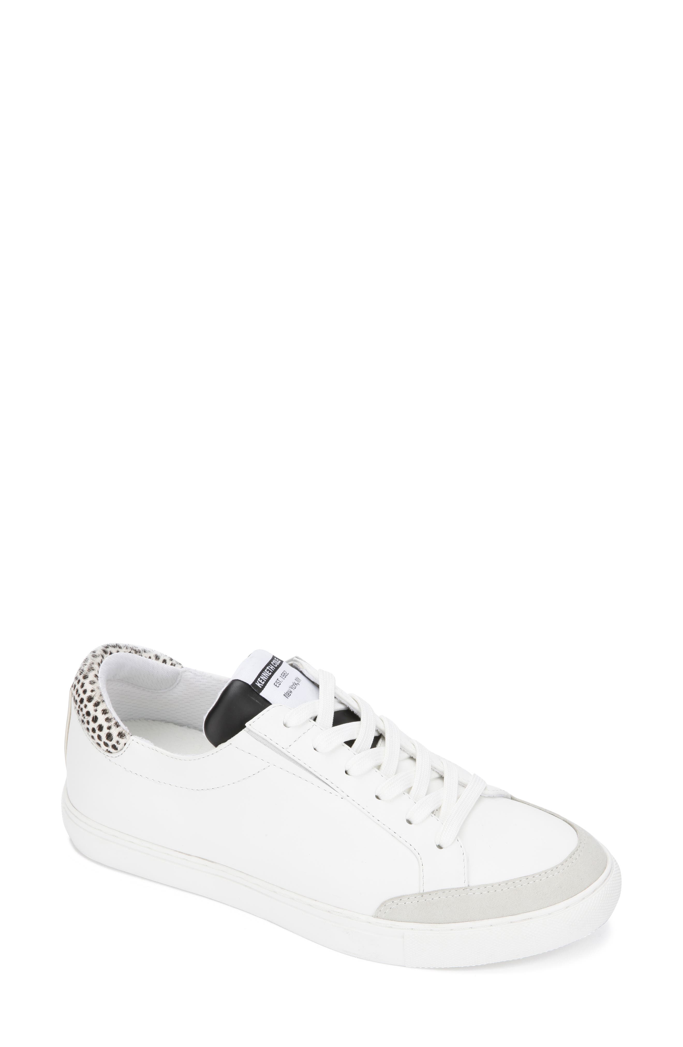 Kam Guard EO Sneaker, Main, color, WHITE/ BLACK/ GREY CALF HAIR