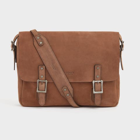 The Clayton Large Leather Messenger Bag
