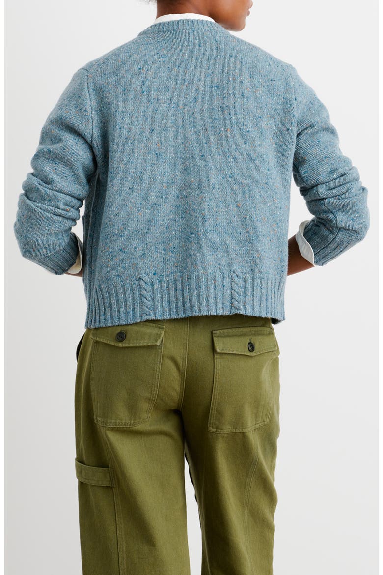 Francis Donegal Merino Wool Blend Cardigan, Alternate, color, SEA BLUE