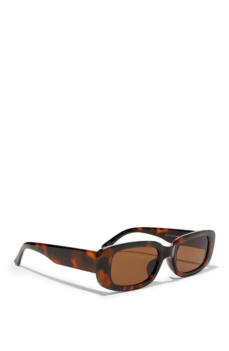 Rubi Shoes Abby Rectangle Sunglasses, Alternate, color, 
