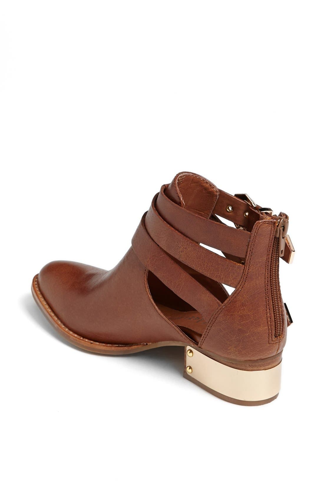 'Everly' Bootie, Alternate, color, BROWN/ GOLD