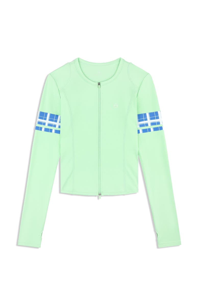 Sergio Tacchini Lara Contour Jacket, Alternate, color, Green Ash