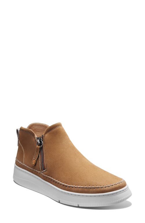 Samuel Hubbard Featherlight Laguna Zip Sneaker In Brown