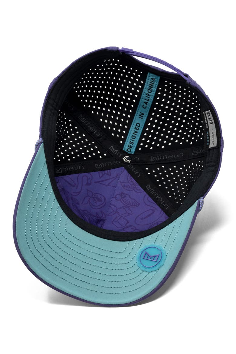 Odysea Rope Bulls Icon Hydro Performance Snapback Hat, Alternate, color, PURPLE HAZE