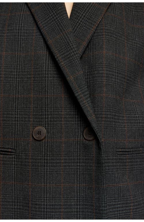 Bimba Y Lola Tailored Double-breasted Jacket In Animal Print