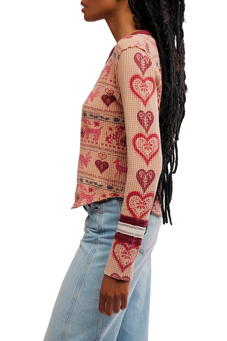 Blissful Layering Long Sleeve T-Shirt, Alternate, color, LATTE COMBO
